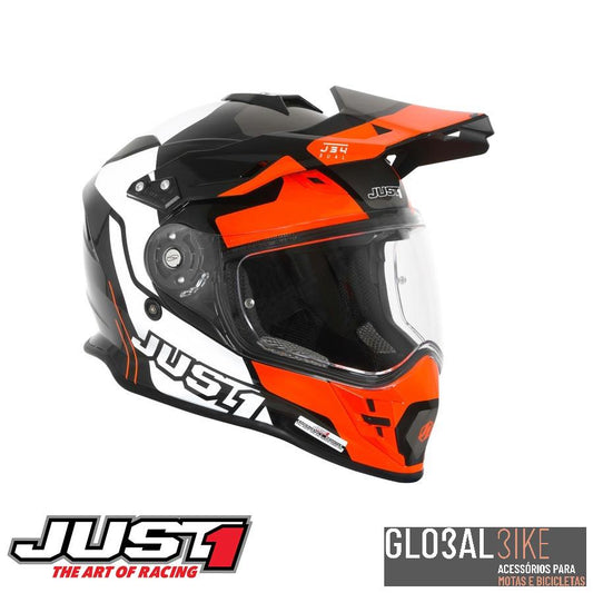 Capacete J34 Pro Tour Laranja/Preto Just