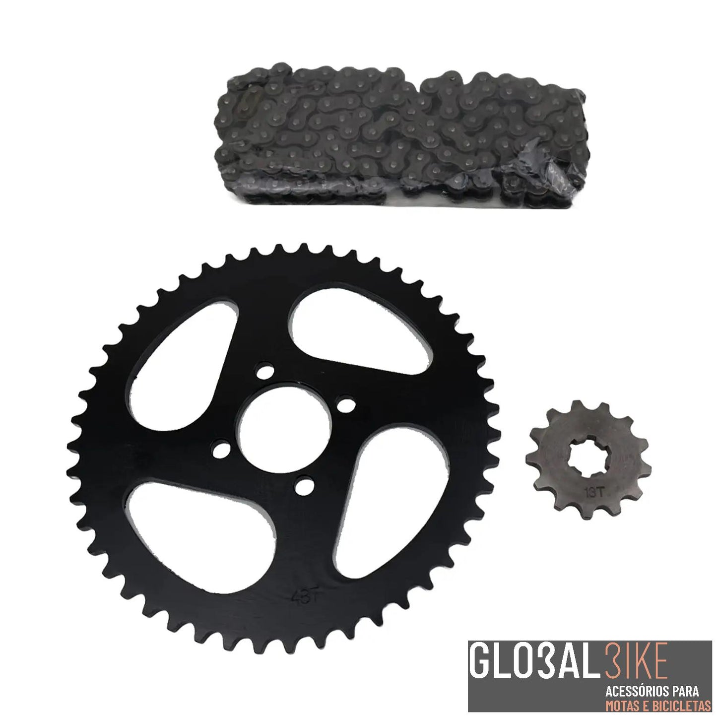 Kit Transmissão Yamaha DT50LC 48x13 1/4