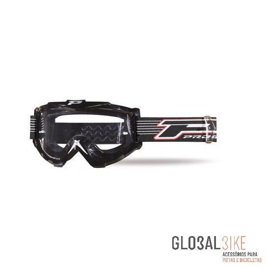 Oculos Motocross 3301-102 Preto Base Progrip