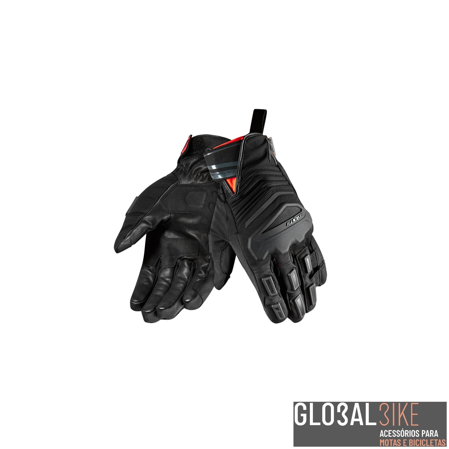 Luva Moto Inverno SD-T13 Aspen Light Touring Prt/Verm Seventy