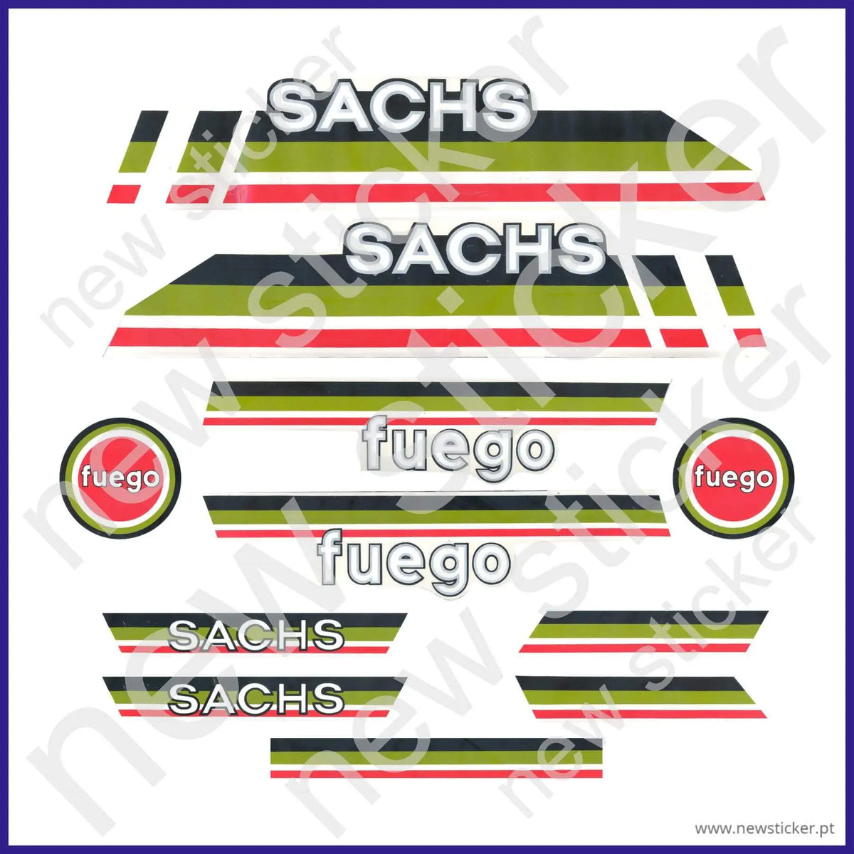 Kit Autocolantes Sachs Fuego