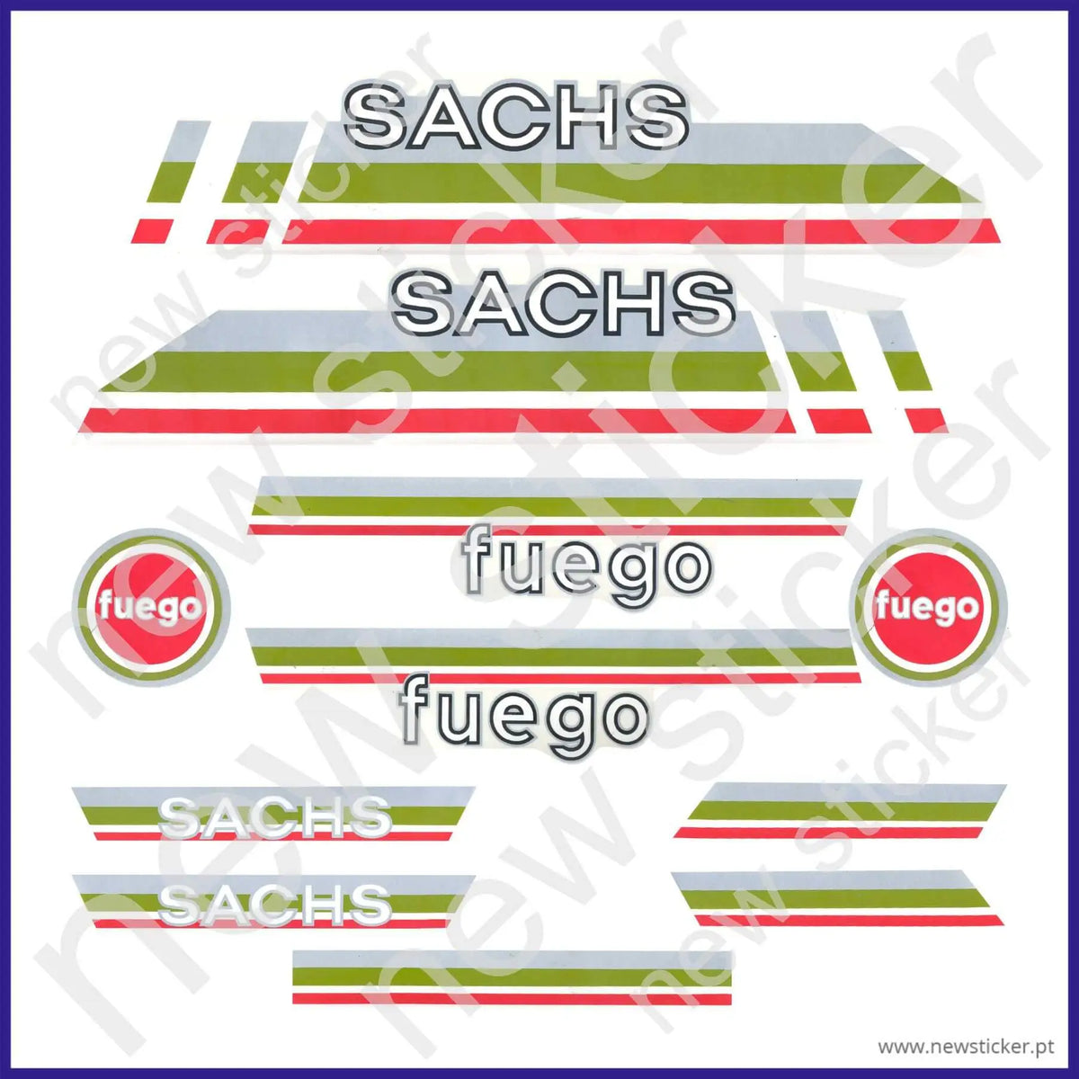 Kit Autocolantes Sachs Fuego