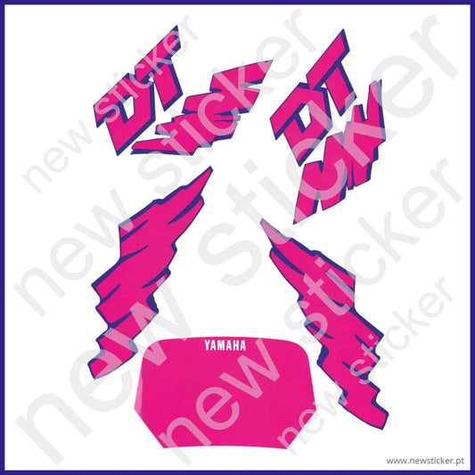 Kit Autocolantes Yamaha DT50LC Rosa