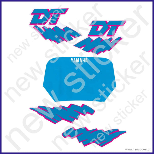 Kit Autocolantes Yamaha DT50LC Azul Claro