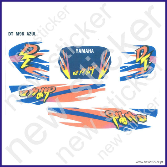 Kit Autocolantes Yamaha DT50LC 98 Azul