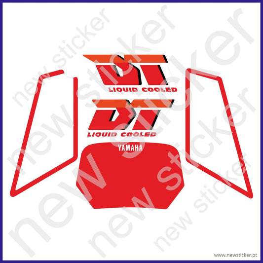 Kit Autocolantes Yamaha DT50LC Liquid Coled Vermelho