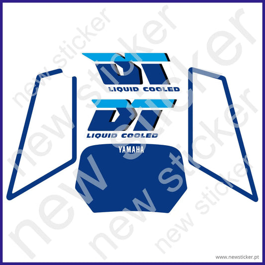 Kit Autocolantes Yamaha DT50LC Liquid Coled Azul