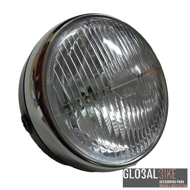 Farol M73 Guia S/Chave S/Comutador Vidro Branco